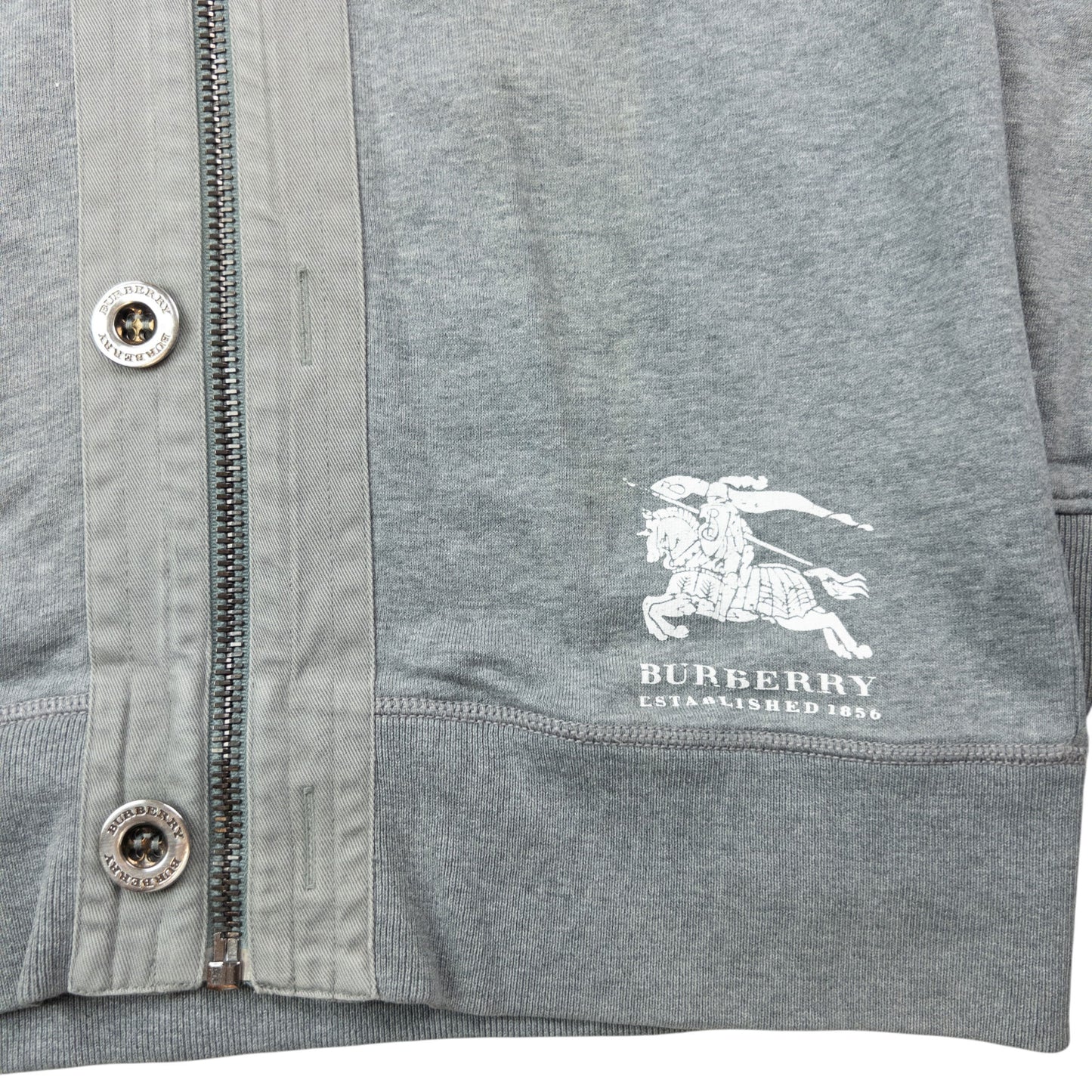 Vintage Burberry Zip Up Hoodie Size M
