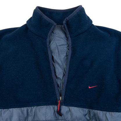 Vintage 2000s Nike Q Zip Fleece Jacket Size M