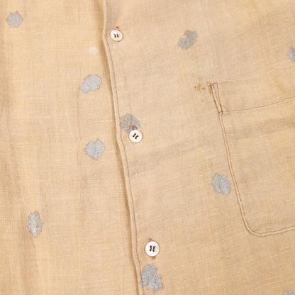 Vintage 90s Comme Des Garçons Polka Dot Button Up Linen Shirt Size XXL