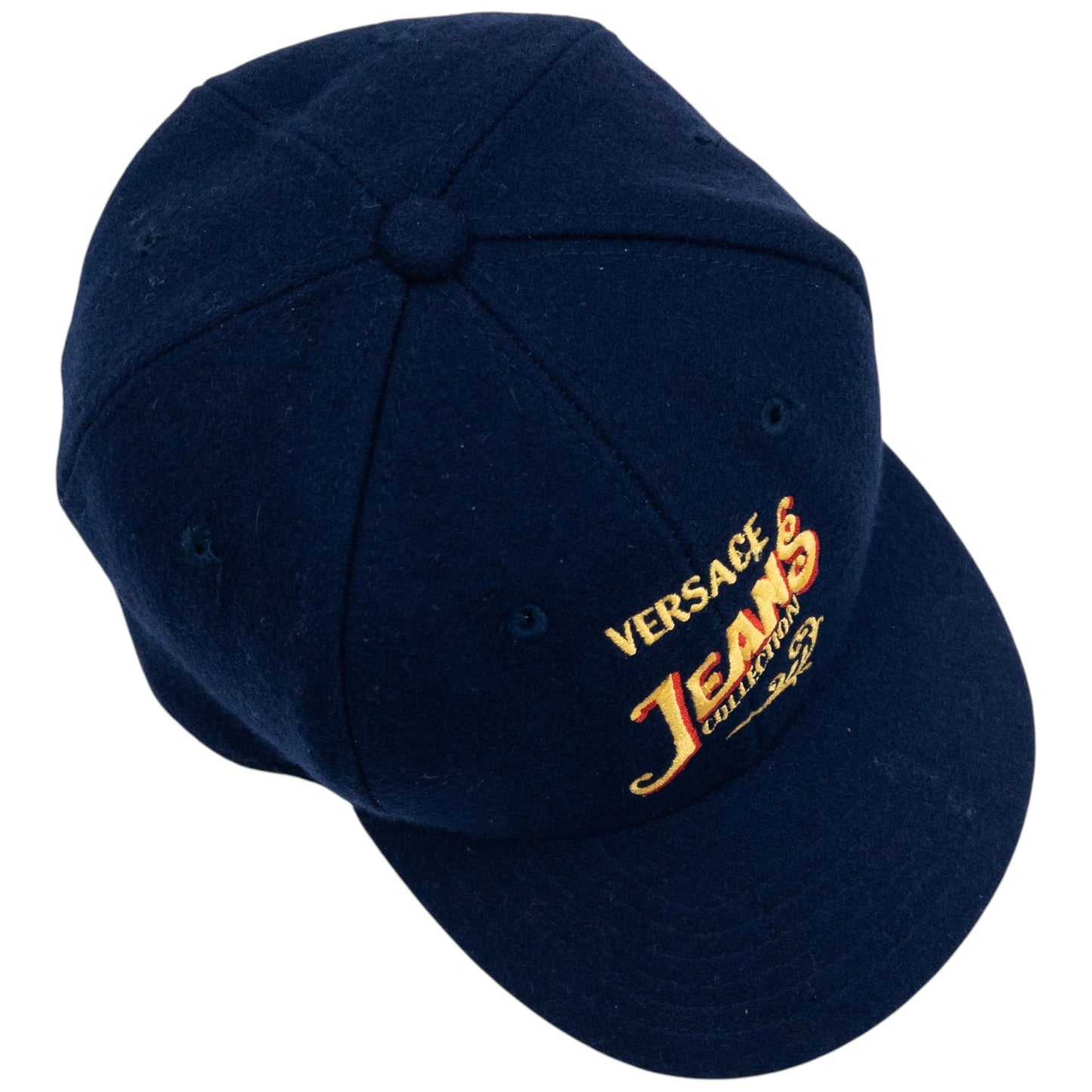 Vintage 2000s Versace Jeans Couture Embroidered Wool Hat