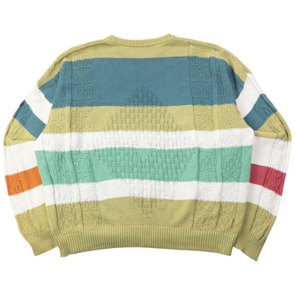 Vintage 90s Hugo Boss Striped Knit Jumper Size XL