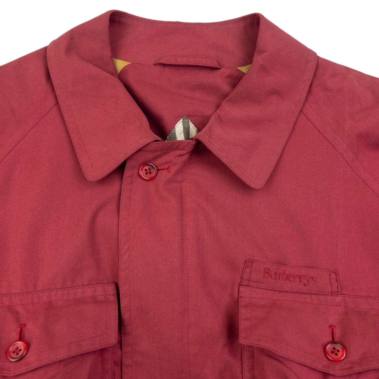 Vintage 90s Burberry Zip Up Cargo Jacket Size XL