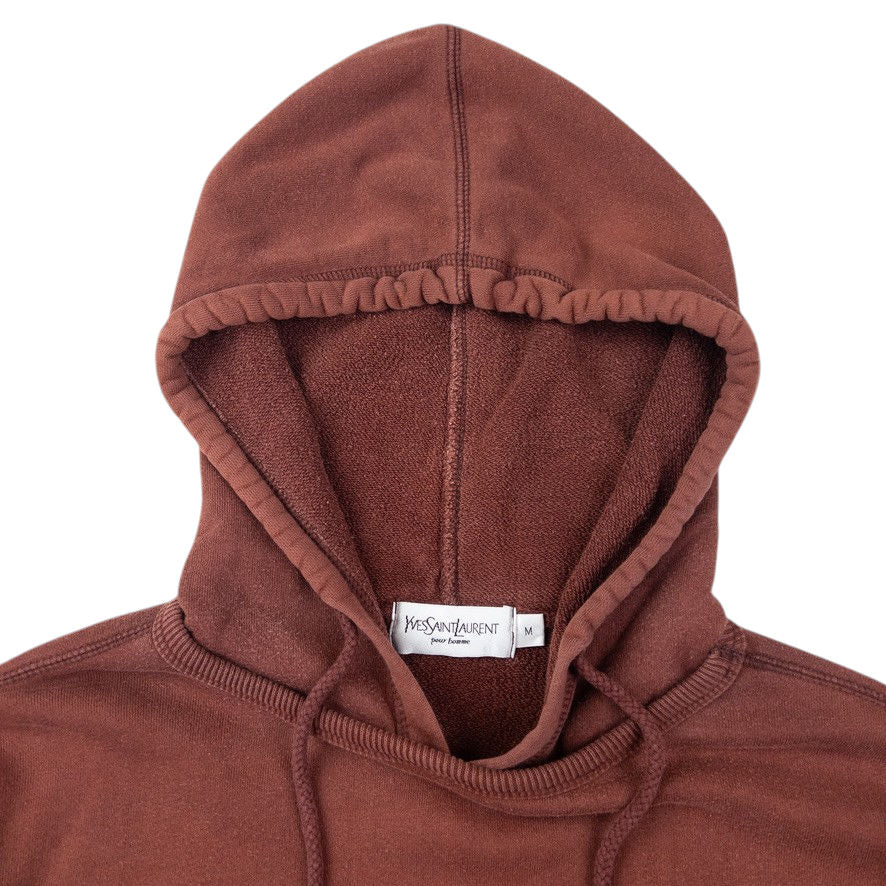 Vintage YSL Yves Saint Laurent Embroidered Hoodie Size L