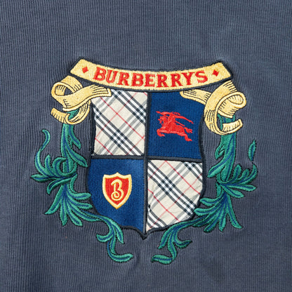 Vintage 90s Burberry Embroidered Sweatshirt Size XS