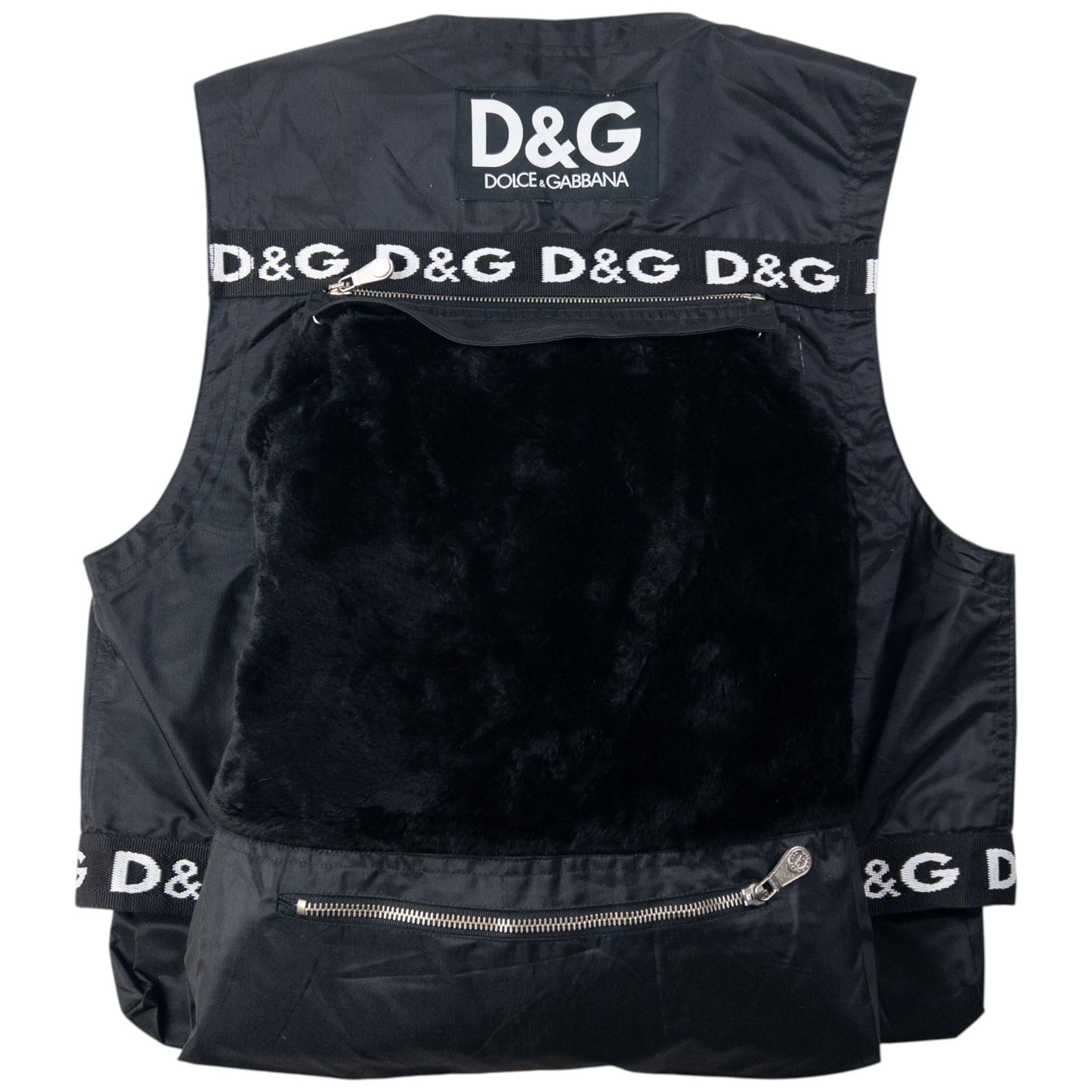 Vintage 90s Dolce & Gabbana Detachable Backpack Gilet Vest Size S