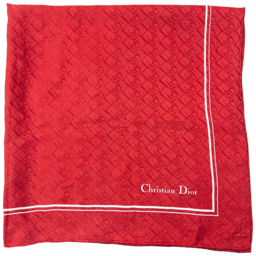 Vintage Dior Monogram Silk Scarf