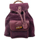Vintage 80s Gucci Bamboo Suede Bucket Backpack
