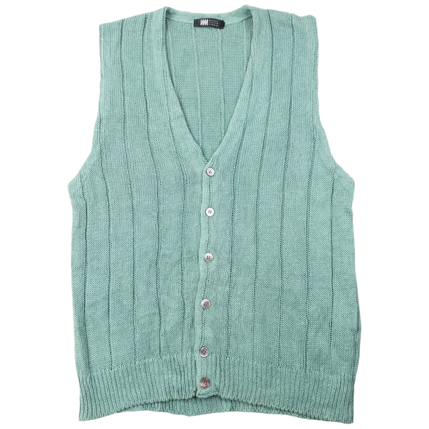 Vintage 90s Issey Miyake Button Up Sweater Vest Size L