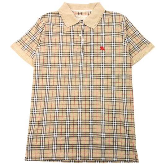 Vintage 90s Burberry Nova Check Polo Shirt Womens Size M