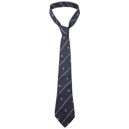 Vintage 90s Burberry Striped Monogram Silk Tie