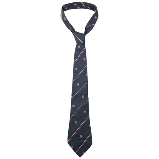 Vintage 90s Burberry Striped Monogram Silk Tie