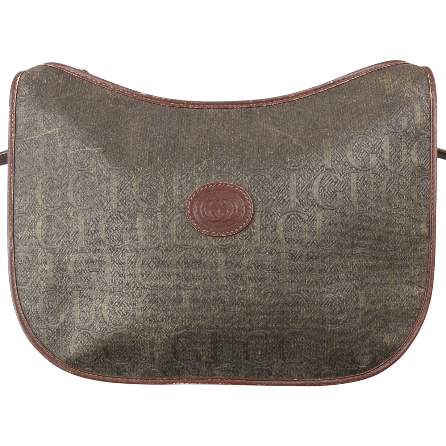Vintage 80s Gucci Monogram Crossbody Bag