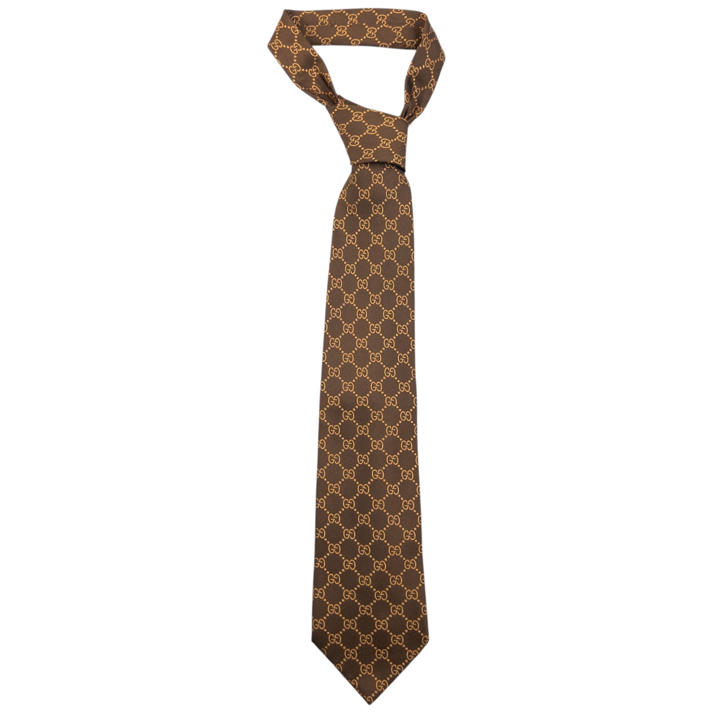 Vintage 2000s Gucci Monogram Silk Tie