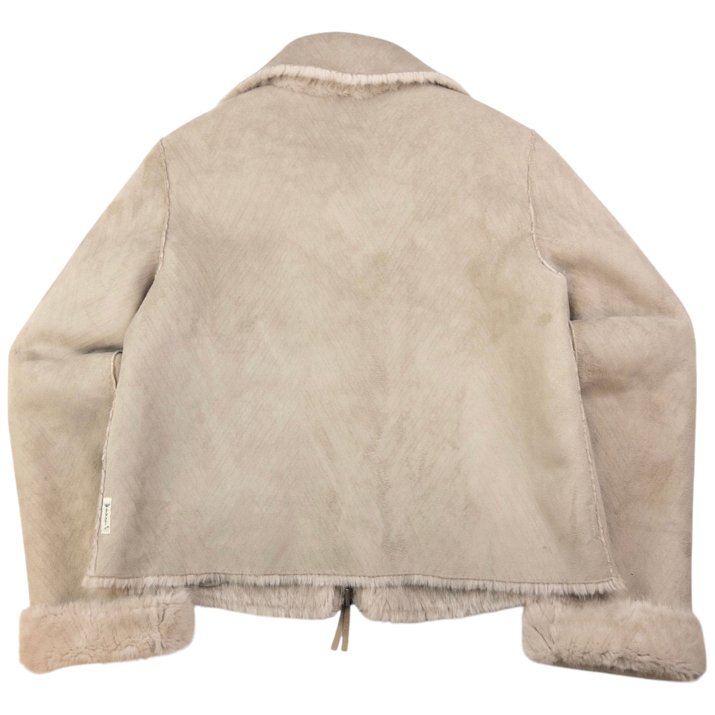 Vintage Armani Jeans Reversible Fur Jacket Womens Size M