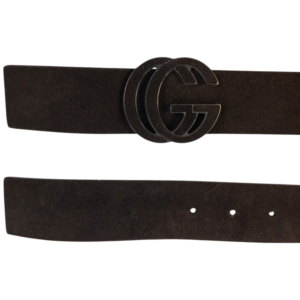 Vintage 2000s Gucci Suede Leather Belt Size M