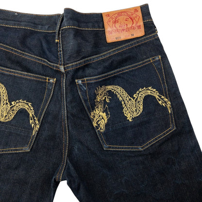 Vintage Evisu Double Dragon Gull Japanese Denim Jeans Size W31