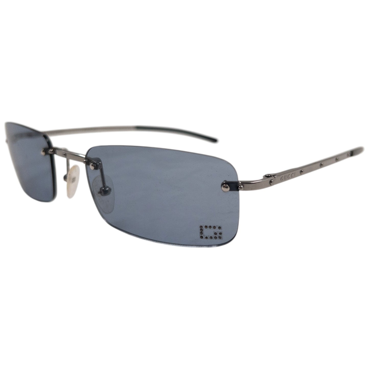 Vintage 1999 Gucci By Tom Ford Studded Rimless Sunglasses