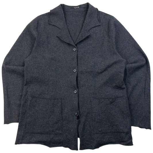 Vintage 90s Yohji Yamamoto Button Up Wool Jacket Womens Size M