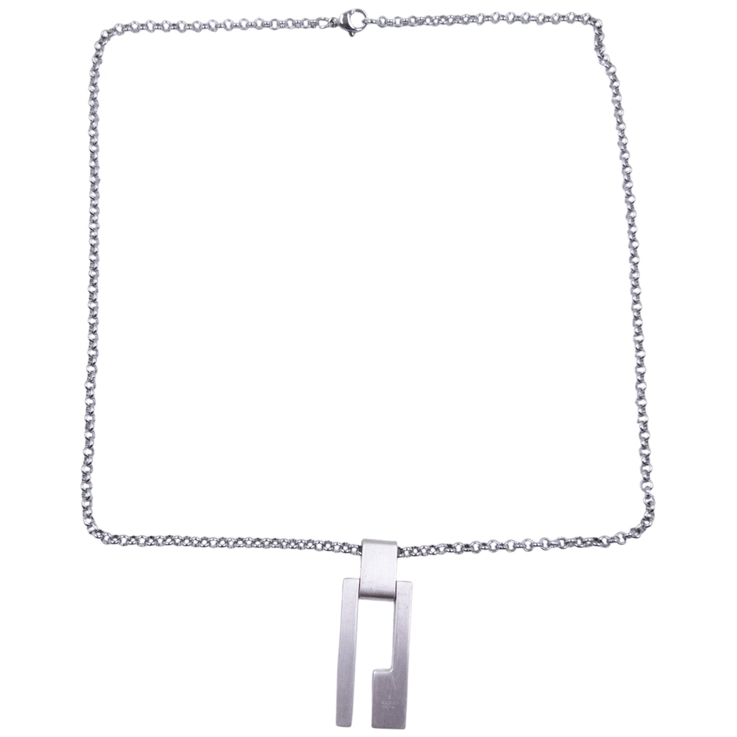 Vintage Gucci Silver Pendent Necklace