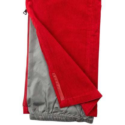 Vintage 2000s Prada Sport Layered Zip Cuff Corduroy Trousers Size W27