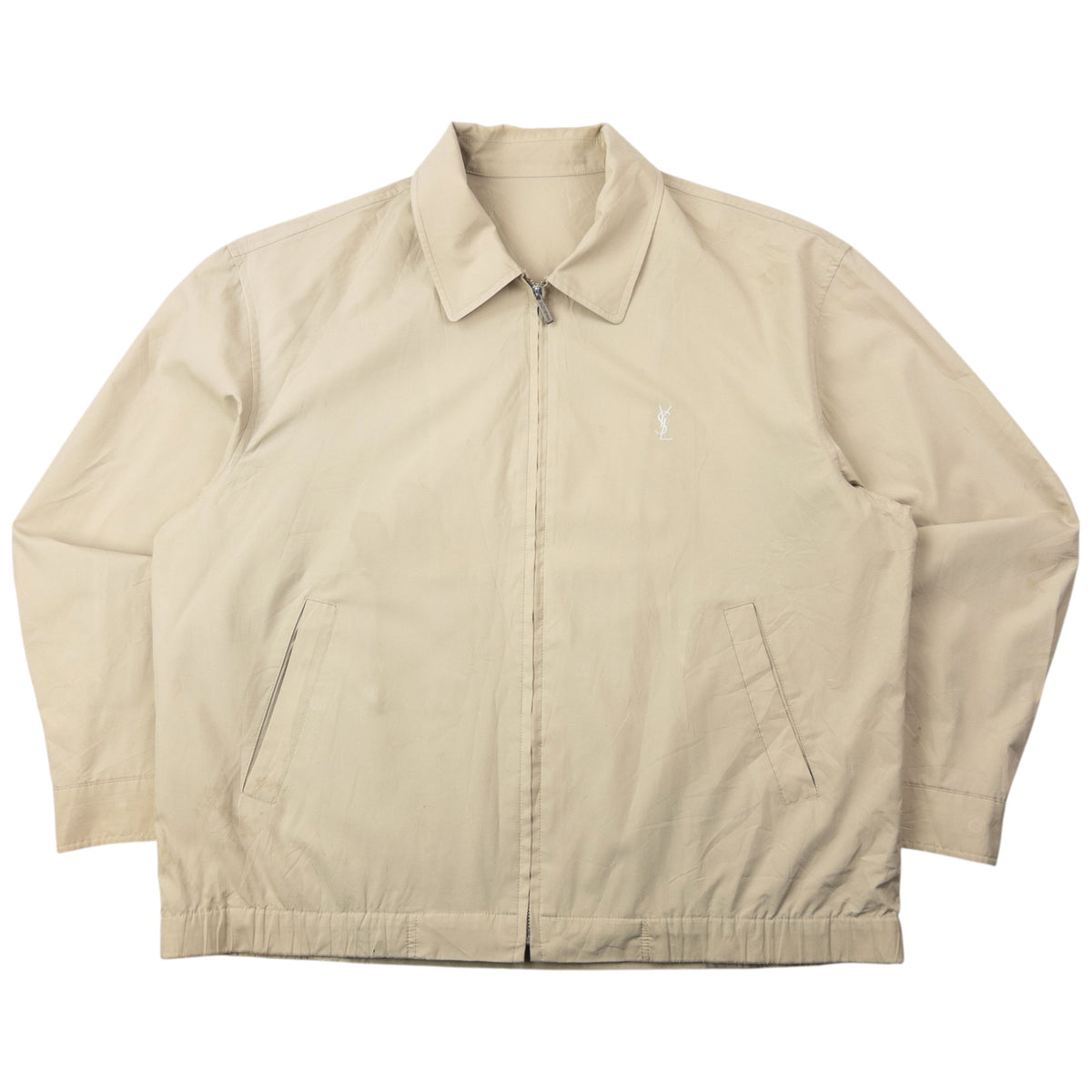 Vintage 90s YSL Yves Saint Laurent Harrington Jacket Size M 