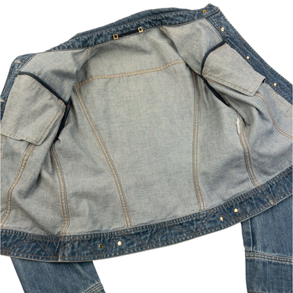 Vintage 2000s Gucci By Tom Ford Button Up Denim Jacket Womens Size S