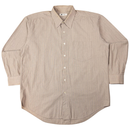Vintage Issey Miyake Striped Long Sleeve Button Up Shirt Size L