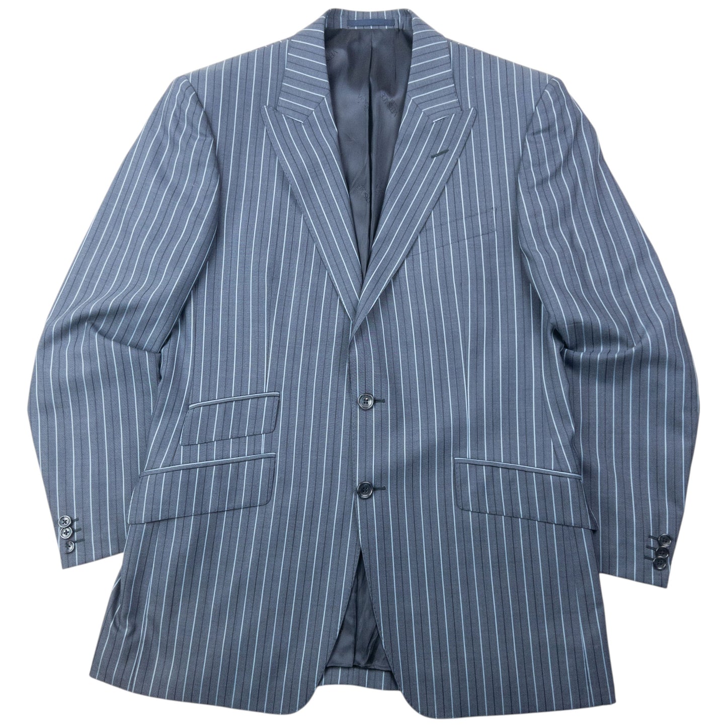 Vintage Versace Collection Striped Jacket & Trousers Suit Set Size XL