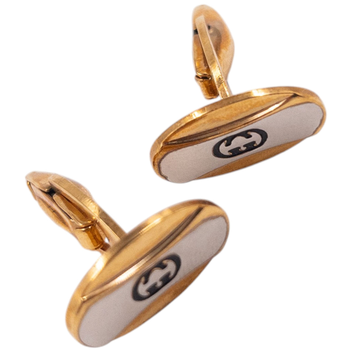 Vintage 90s Gucci Embossed Cufflinks