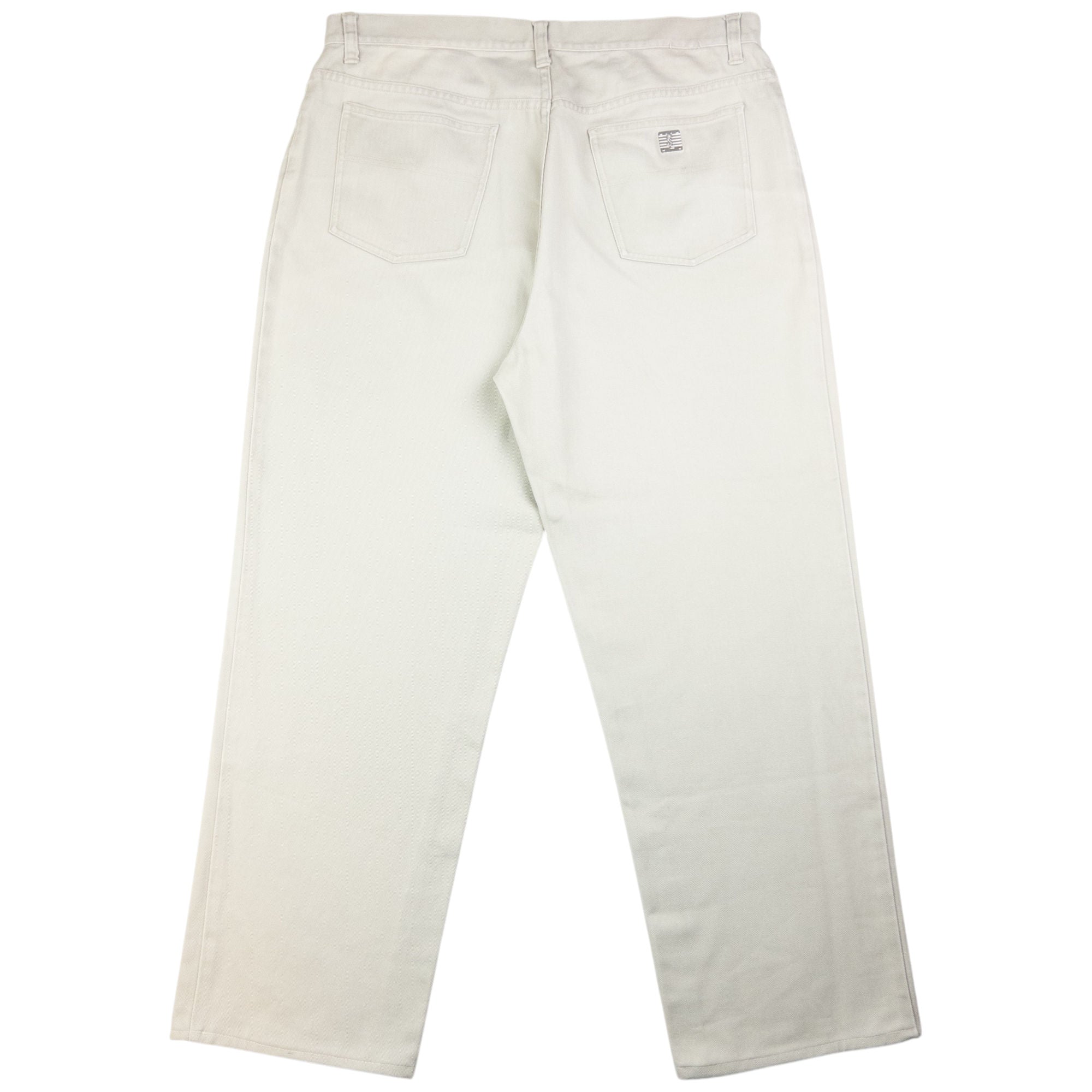 Vintage YSL Yves Saint Laurent Embossed Denim Jeans Size W37