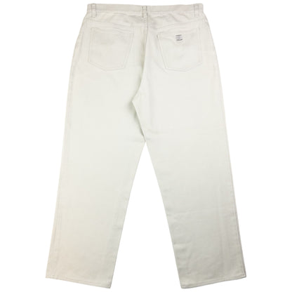 Vintage YSL Yves Saint Laurent Embossed Denim Jeans Size W37