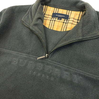 Vintage 2000s Burberry Q Zip Fleece Sweatshirt Size M