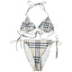 Vintage 2000s Burberry Nova Check Bikini Set Womens Size L