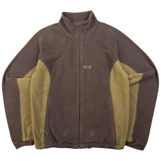 Vintage Oakley Zip Up Fleece Jacket Size S