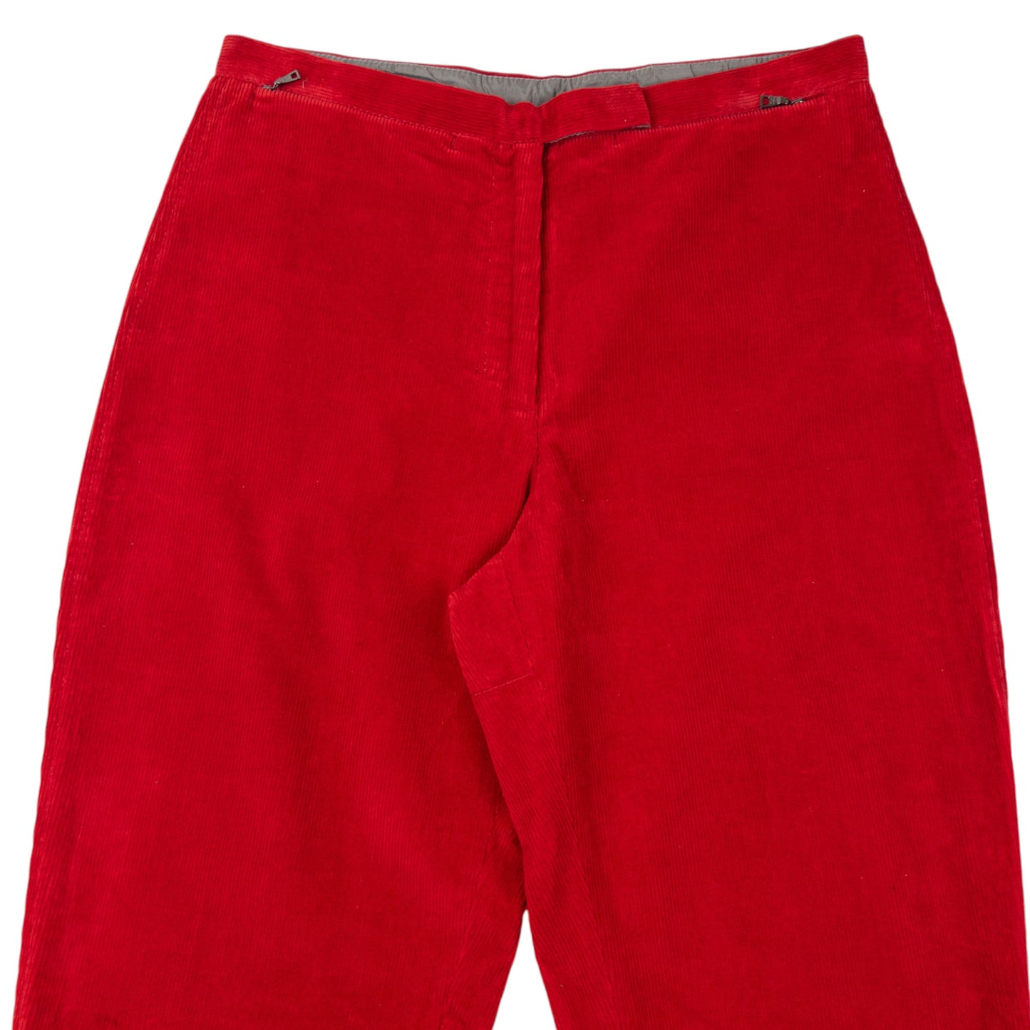 Vintage 2000s Prada Sport Layered Zip Cuff Corduroy Trousers Size W27