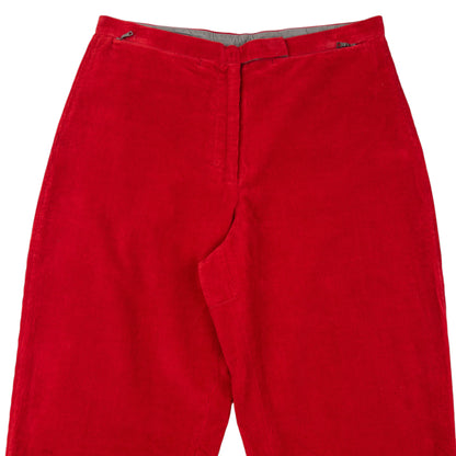 Vintage 2000s Prada Sport Layered Zip Cuff Corduroy Trousers Size W27