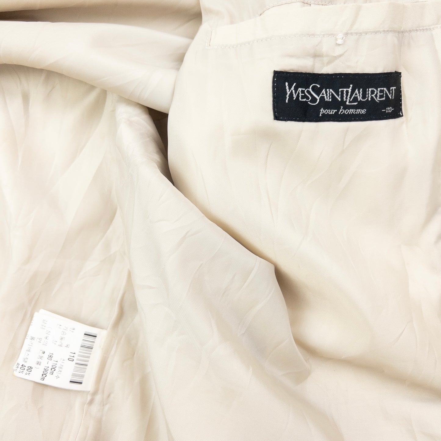 Vintage 90s YSL Yves Saint Laurent Zip Up Jacket Size XL