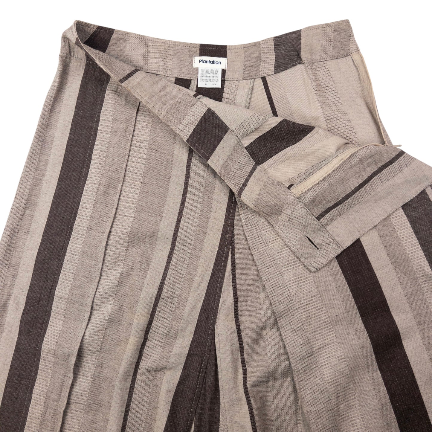 Vintage 90s Plantation By Issey Miyake Striped Skirt Womens Size W27