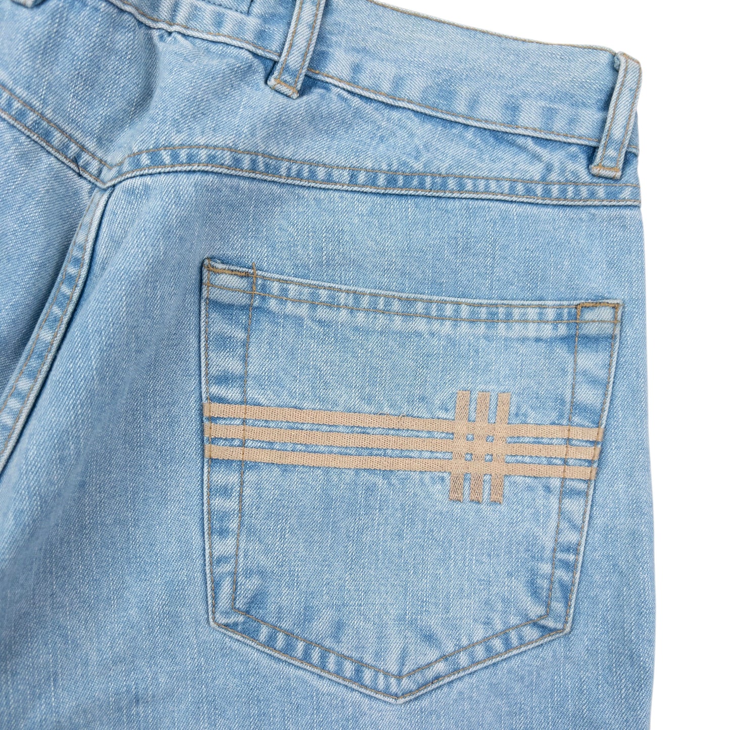 Vintage 2000s Burberry Embroidered Denim Jeans Size W29