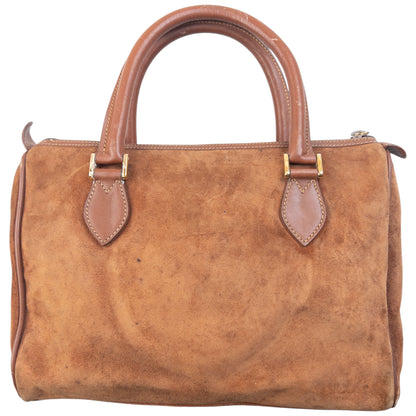 Vintage 80s Gucci Suede Handbag