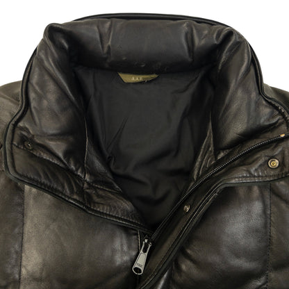 Vintage 2000s Yohji Yamamoto A.A.R Leather Puffer Jacket Size M