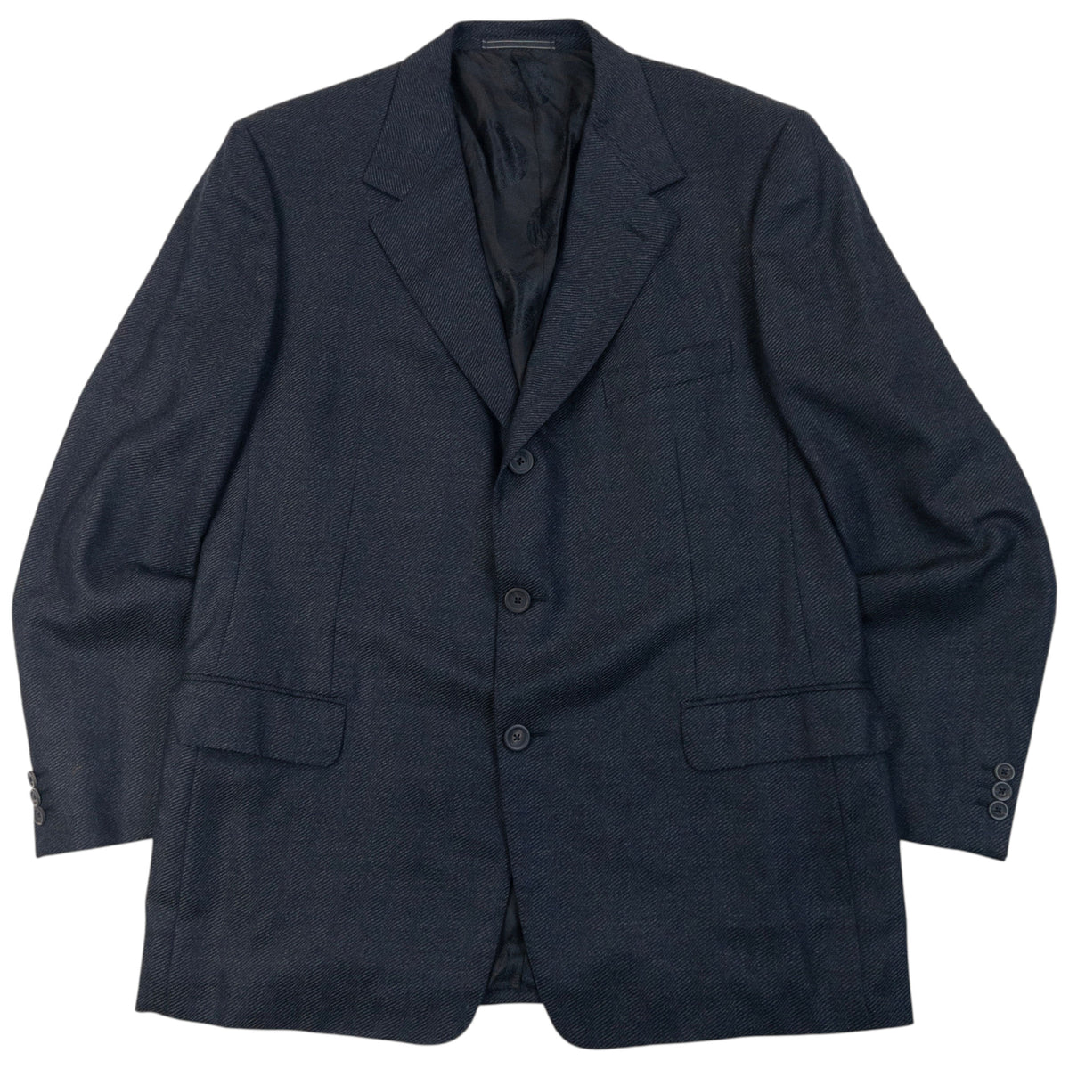 Vintage 90s Gianni Versace Couture Wool Jacket & Trousers Suit Size L