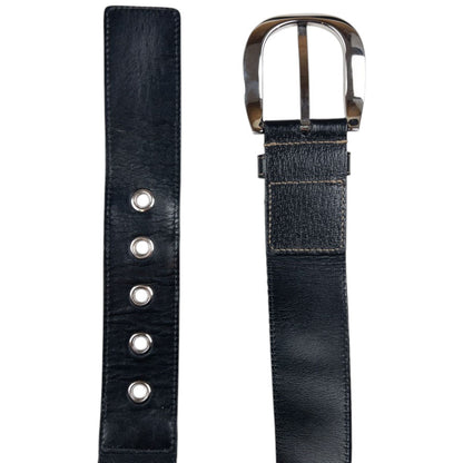 Vintage Gucci Stripe Leather Belt Size W26