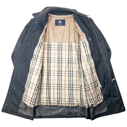 Vintage 2000s Burberry Nova Check Lined Trench Jacket Size XL