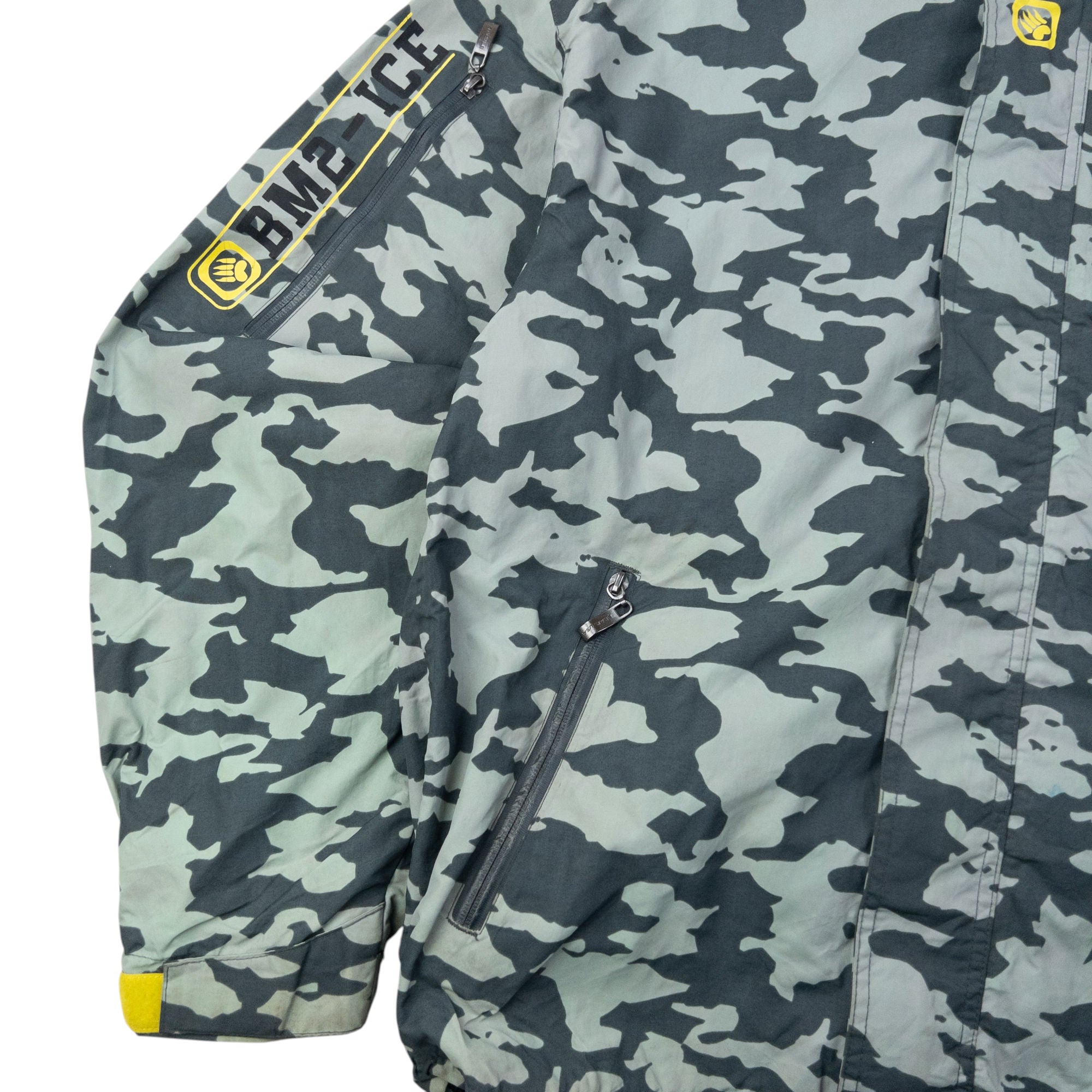 Vintage BEAR BM2-ICE Camo Goggle Hood Jacket Size L