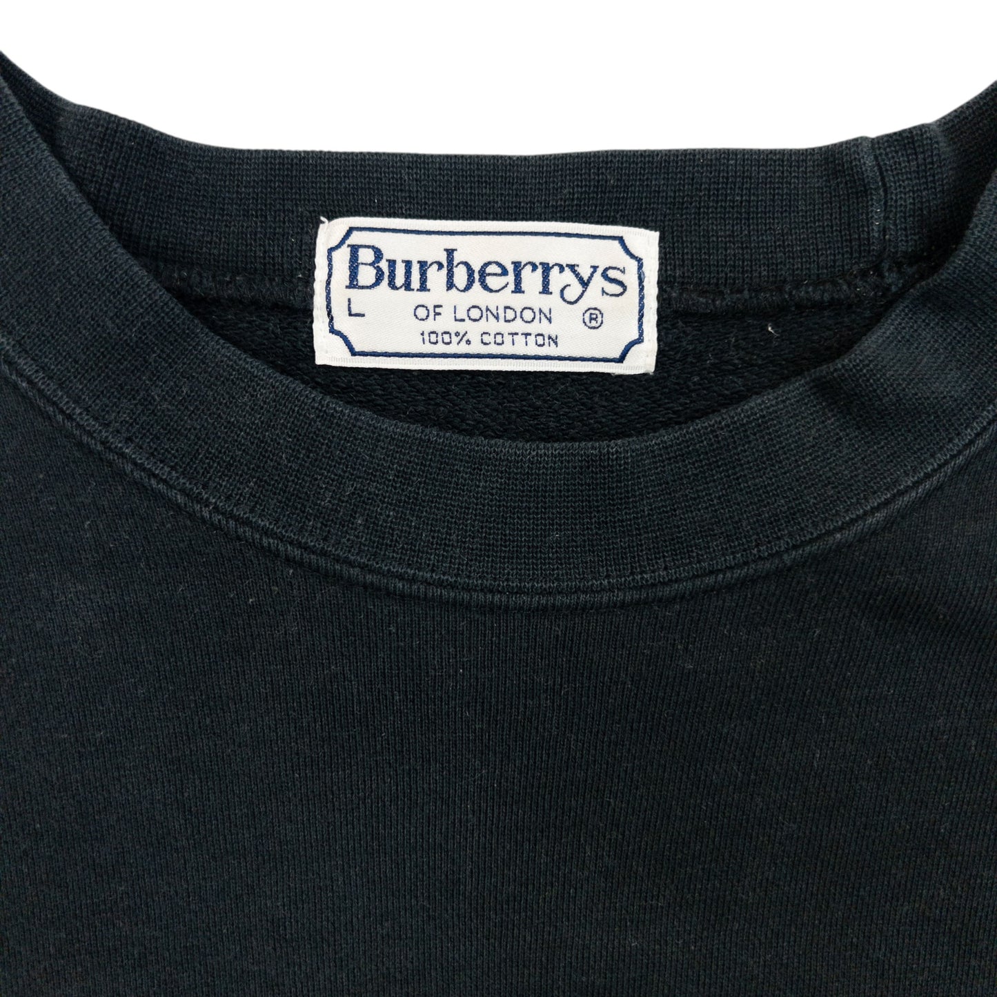 Vintage 90s Burberry Embroidered Sweatshirt Size S