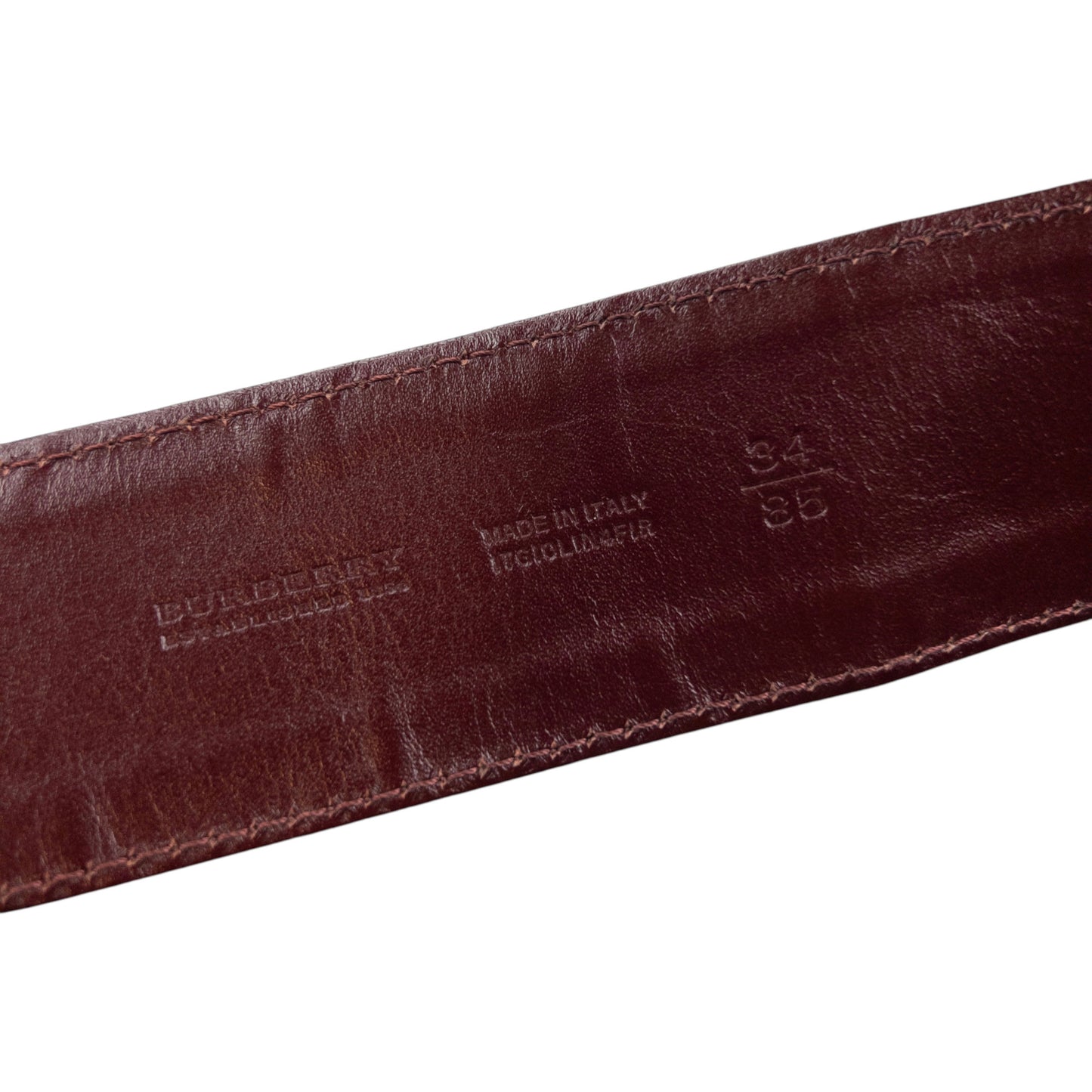 Vintage 2000s Burberry Quilted Patent Leather Belt Size L