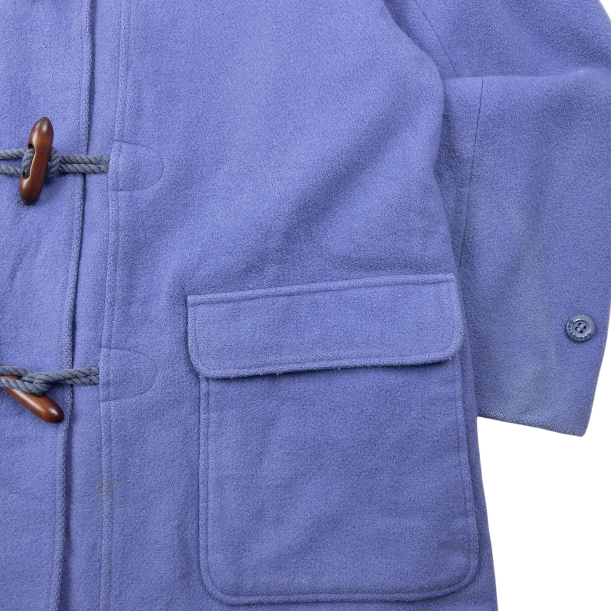 Vintage 80s Burberry Wool Duffle Jacket Womens Size XL