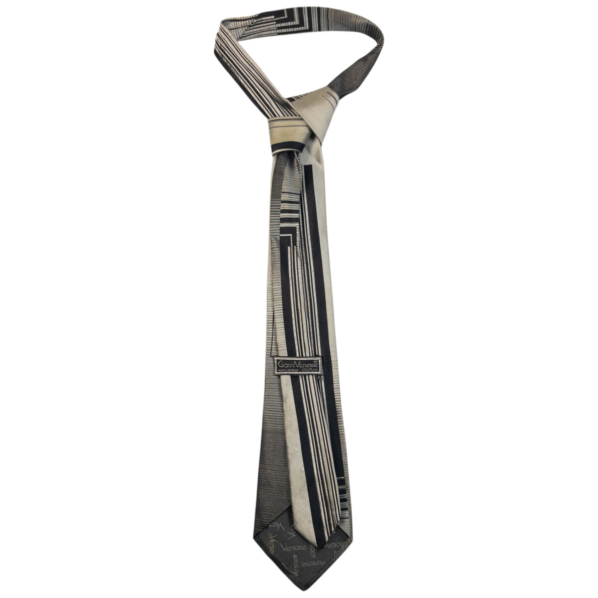 Vintage 90s Gianni Versace Geometric Silk Tie
