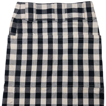 Vintage Issey Miyake Checkered Wrap Skirt Womens Size W30